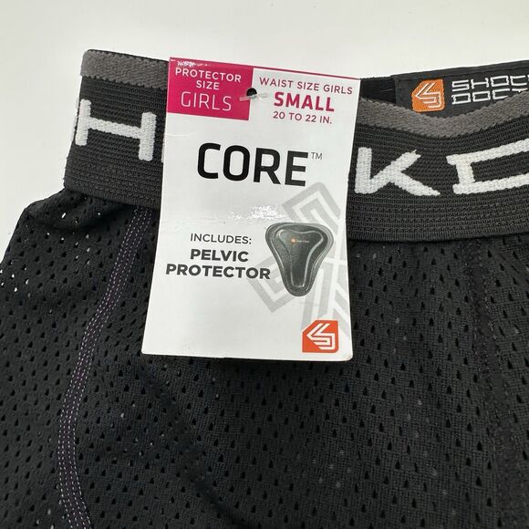 Shock Doctor Core Girls S 20-22" Youth Loose Hockey Shorts Pelvic Protector New - Picture 3 of 13